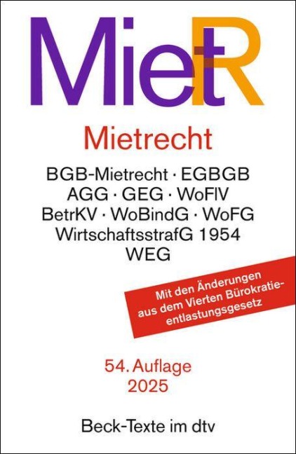 Mietrecht. MietR - 