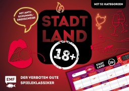 Cover-Bild zum Titel 'Stadt, Land, Ü18 - Der verboten gute Spieleklassiker für Partys, Geburtstage und JGAs' von ''