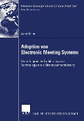 Cover-Bild zum Titel 'Adoption von Electronic Meeting Systems' von 'Arnd Klein'