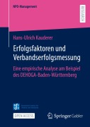 Cover-Bild zum Titel 'Erfolgsfaktoren und Verbandserfolgsmessung' von 'Hans-Ulrich Kauderer'
