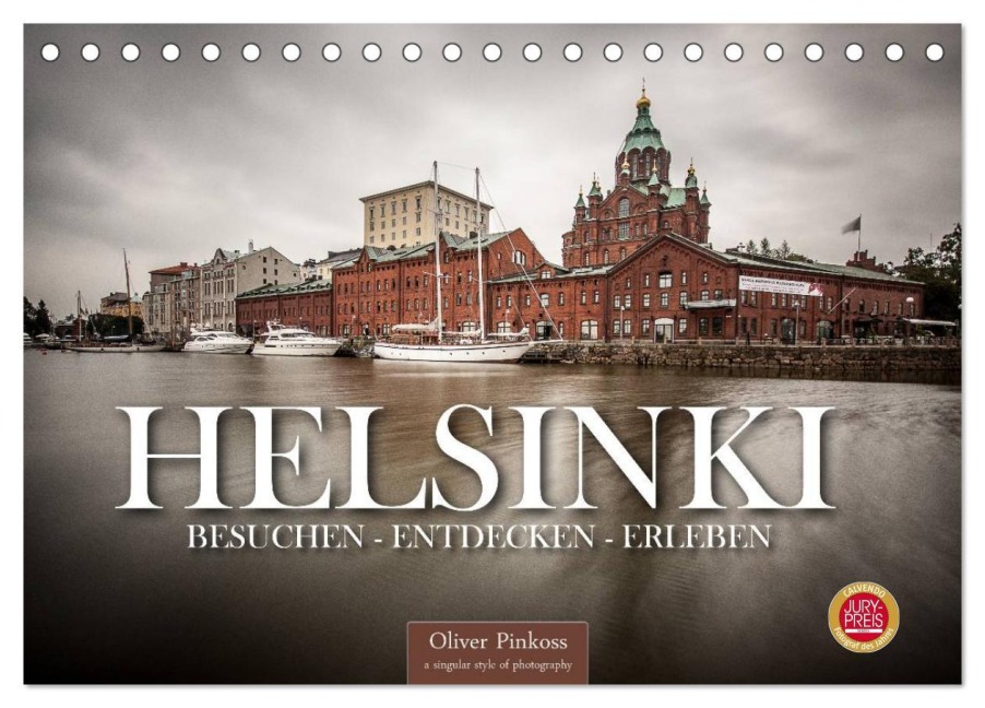 Helsinki / Besuchen - Entdecken - Erleben (Tischkalender 2025 DIN A5 quer), CALVENDO Monatskalender - Oliver Pinkoss