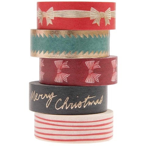 Tape Set Bows, Classic FSC MIX, 5 Stk, 1,5 cm x 10 m - 