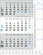 Cover-Bild zum Titel '3-Monats-Planer, blau 2026' von ''