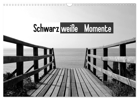 Schwarzweiße Momente (Wandkalender 2024 DIN A3 quer), CALVENDO Monatskalender - Benno Hummelmann