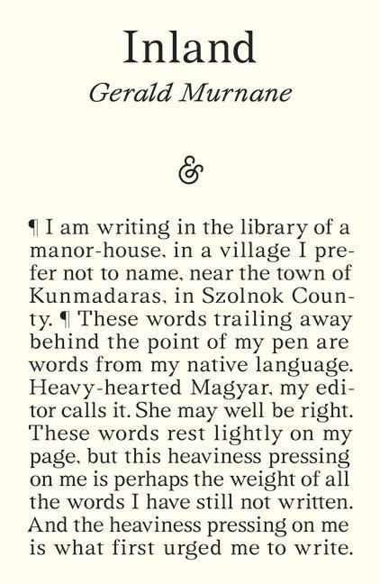 Inland - Gerald Murnane