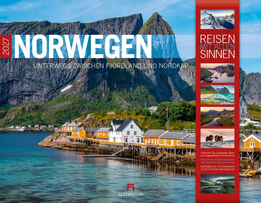 Norwegen Kalender 2027 | Unterwegs zwischen Fjordland und Nordkap - Ackermann Kunstverlag GmbH