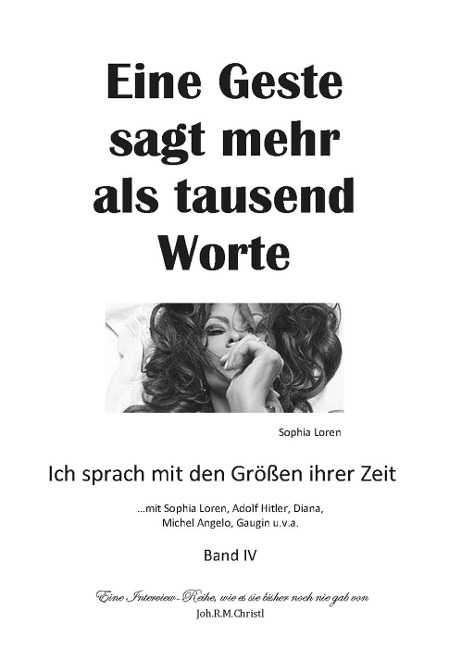 Eine Geste sagt mehr als tausend Worte - Joh. R. M. Christl