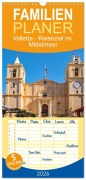 Cover-Bild zum Titel 'Familienplaner 2026 - Valletta - Reiseziel im Mittelmeer mit 5 Spalten (Wandkalender, 21 x 45 cm) CALVENDO' von 'Nina Schwarze'
