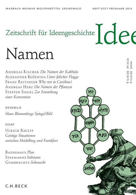 Zeitschrift für Ideengeschichte Heft VII/1 Frühjahr 2013 - 