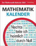 Cover-Bild zum Titel 'Der Mathematik-Kalender Tagesabreißkalender 2023' von 'Carsten Heinisch, Matthias Delbrück'