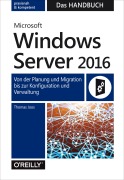 Cover-Bild zum Titel 'Microsoft Windows Server 2016  -  Das Handbuch' von 'Thomas Joos'