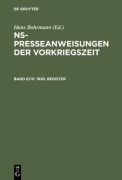 Cover-Bild zum Titel '1938. Register' von ''