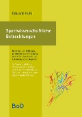 Cover-Bild zum Titel 'Sportwissenschaftliche Betrachtungen. Im Spannungsfeld der Kommunikation im Sport und in der Arbeitswelt unter Berücksichtigung leistungsbestimmender Faktoren' von 'Eduard Hubl'