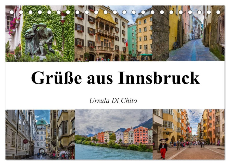 Grüße aus Innsbruck (Tischkalender 2026 DIN A5 quer), CALVENDO Monatskalender - Ursula Di Chito