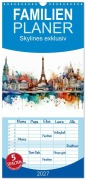 Cover-Bild zum Titel 'Familienplaner 2027 - Skylines exklusiv mit 5 Spalten (Wandkalender, 21 x 45 cm) CALVENDO' von 'Peter Roder'