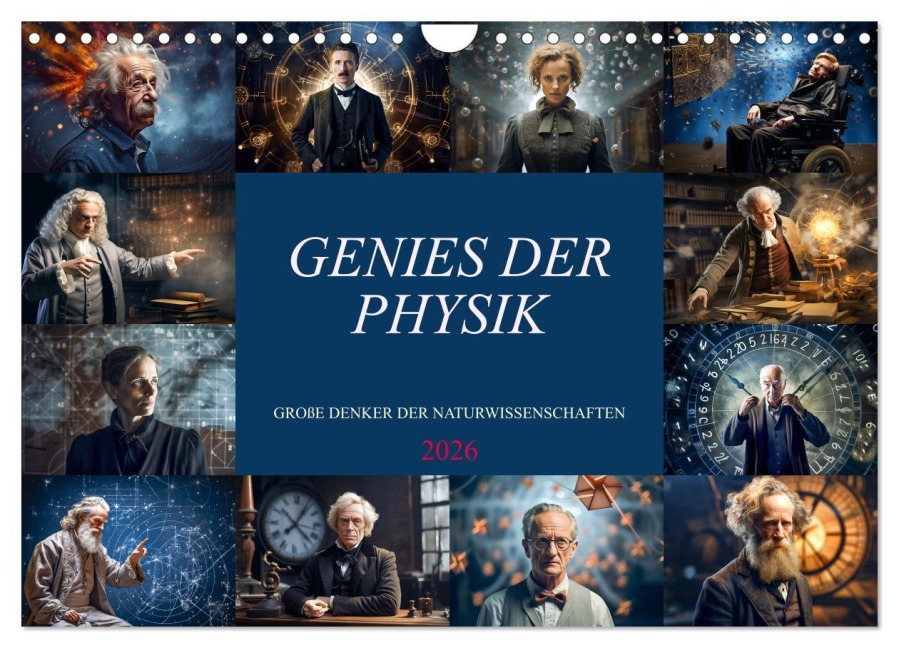 Genies der Physik (Wandkalender 2026 DIN A4 quer), CALVENDO Monatskalender - Dirk Meutzner