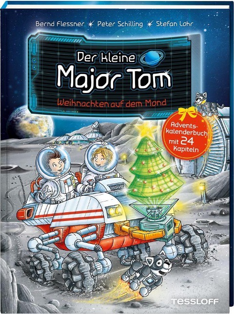 Der kleine Major Tom. Adventskalenderbuch. Weihnachten auf dem Mond - Bernd Flessner, Peter Schilling