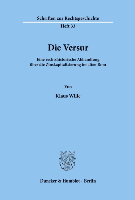 Die Versur. - Klaus Wille