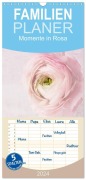 Cover-Bild zum Titel 'Familienplaner 2027 - Momente in Rosa mit 5 Spalten (Wandkalender, 21 x 45 cm) CALVENDO' von 'Claudia Möckel Lucy L!u'
