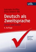 Cover-Bild zum Titel 'Deutsch als Zweitsprache' von 'Gabriele Kniffka, Gesa Siebert-Ott'