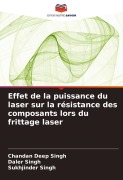 Cover-Bild zum Titel 'Effet de la puissance du laser sur la résistance des composants lors du frittage laser' von 'Chandan Deep Singh, Daler Singh, Sukhjinder Singh'