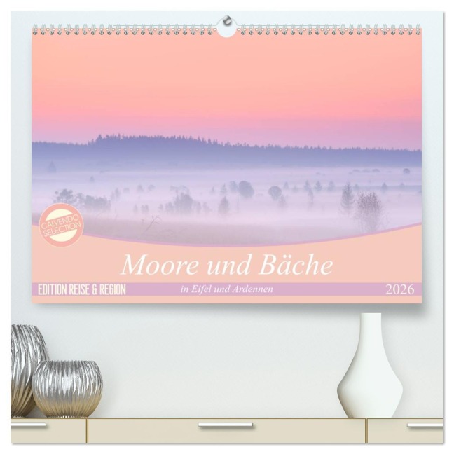 Moore und Bäche in Eifel und Ardennen (hochwertiger Premium Wandkalender 2026 DIN A2 quer), Kunstdruck in Hochglanz - Rolf Schnepp