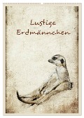 Lustige Erdmännchen (Wandkalender 2025 DIN A2 hoch), CALVENDO Monatskalender - Heike Hultsch