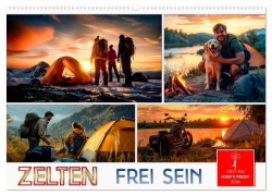 Cover-Bild zum Titel 'Zelten - frei sein (Wandkalender 2026 DIN A2 quer), CALVENDO Monatskalender' von 'Peter Roder'