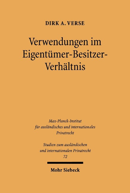 Verwendungen im Eigentümer-Besitzer-Verhältnis - Dirk A. Verse