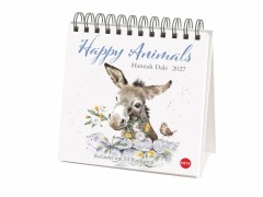 Cover-Bild zum Titel 'Hannah Dale: Happy Animals Premium-Postkartenkalender 2027' von ''
