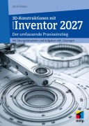 Cover-Bild zum Titel '3D-Konstruktionen mit Autodesk Inventor 2027' von 'Detlef Ridder'