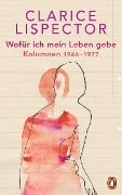 Cover-Bild zum Titel 'Wofür ich mein Leben gebe' von 'Clarice Lispector'