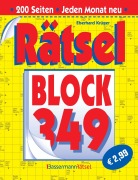 Cover-Bild zum Titel 'Rätselblock 349 (5 Exemplare à 2,99 EUR)' von 'Eberhard Krüger'