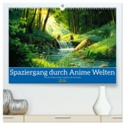 Cover-Bild zum Titel 'Spaziergang durch Anime Welten (hochwertiger Premium Wandkalender 2026 DIN A2 quer), Kunstdruck in Hochglanz' von 'Kerstin Waurick'