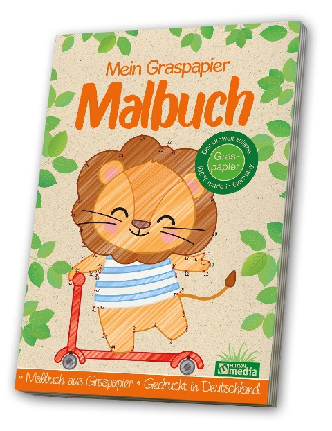 Malbuch Graspapier<BR>Punkt-zu-Punkt - 