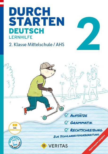 Durchstarten 2. Klasse - Deutsch Mittelschule/AHS - Lernhilfe - Jutta Hofer, Doris Schützeneder, Werner Rasser