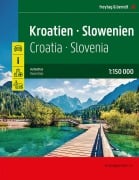 Cover-Bild zum Titel 'Kroatien - Slowenien, Autoatlas 1:150.000, freytag & berndt' von ''