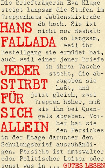 Jeder stirbt für sich allein - Hans Fallada