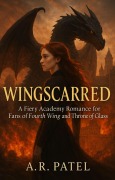 Cover-Bild zum Titel 'Wingscarred: A Fiery Academy Romance for Fans of Fourth Wing and Throne of Glass' von 'A. R. Patel'