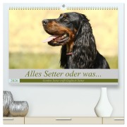Cover-Bild zum Titel 'Alles Setter oder was (hochwertiger Premium Wandkalender 2026 DIN A2 quer), Kunstdruck in Hochglanz' von 'Hundefotografie Bea Müller'