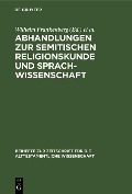 Cover-Bild zum Titel 'Abhandlungen zur semitischen Religionskunde und Sprachwissenschaft' von ''