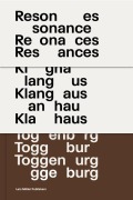 Cover-Bild zum Titel 'Resonances: Klanghaus Toggenburg' von ''