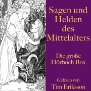 Cover-Bild zum Titel 'Sagen und Helden des Mittelalters' von 'Anonymus, Konrad von Fußesbrunnen, Wolfram Von Eschenbach, Gottfried von Straßburg'