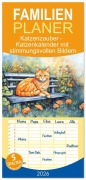 Cover-Bild zum Titel 'Familienplaner 2026 - Katzenzauber - Katzenkalender mit stimmungsvollen Bildern mit 5 Spalten (Wandkalender, 21 x 45 cm) CALVENDO' von 'Anja Frost'