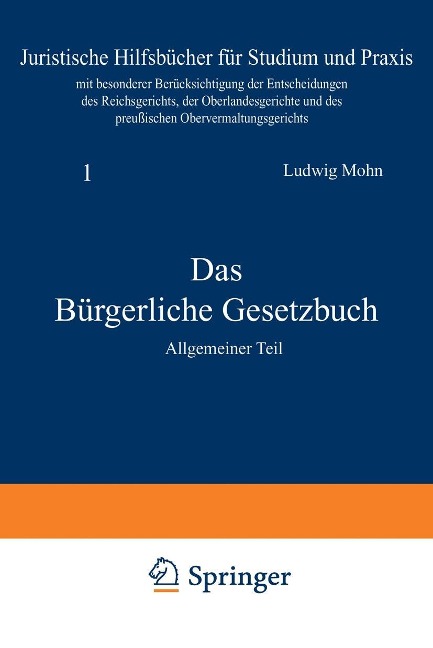 Das Bürgerliche Gesetzbuch - Ludwig Mohn
