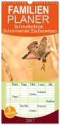 Cover-Bild zum Titel 'Familienplaner 2027 - Schmetterlinge. Schimmernde Zauberwesen mit 5 Spalten (Wandkalender, 21 x 45 cm) CALVENDO' von 'Aneta Zofia Brinker'