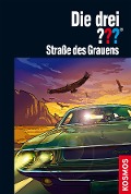 Cover-Bild zum Titel 'Die drei ??? Straße des Grauens (drei Fragezeichen)' von 'Kari Erlhoff'