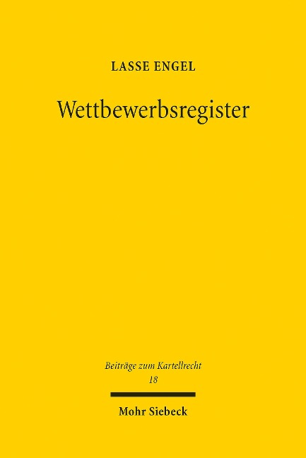 Wettbewerbsregister - Lasse Engel