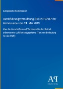 Cover-Bild zum Titel 'Durchführungsverordnung (EU) 2019/947 der Kommission vom 24. Mai 2019' von 'Europäische Kommission'