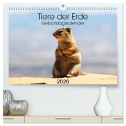 Cover-Bild zum Titel 'Tiere der Erde Geburtstagskalender (hochwertiger Premium Wandkalender 2026 DIN A2 quer), Kunstdruck in Hochglanz' von 'Denise Graupner'